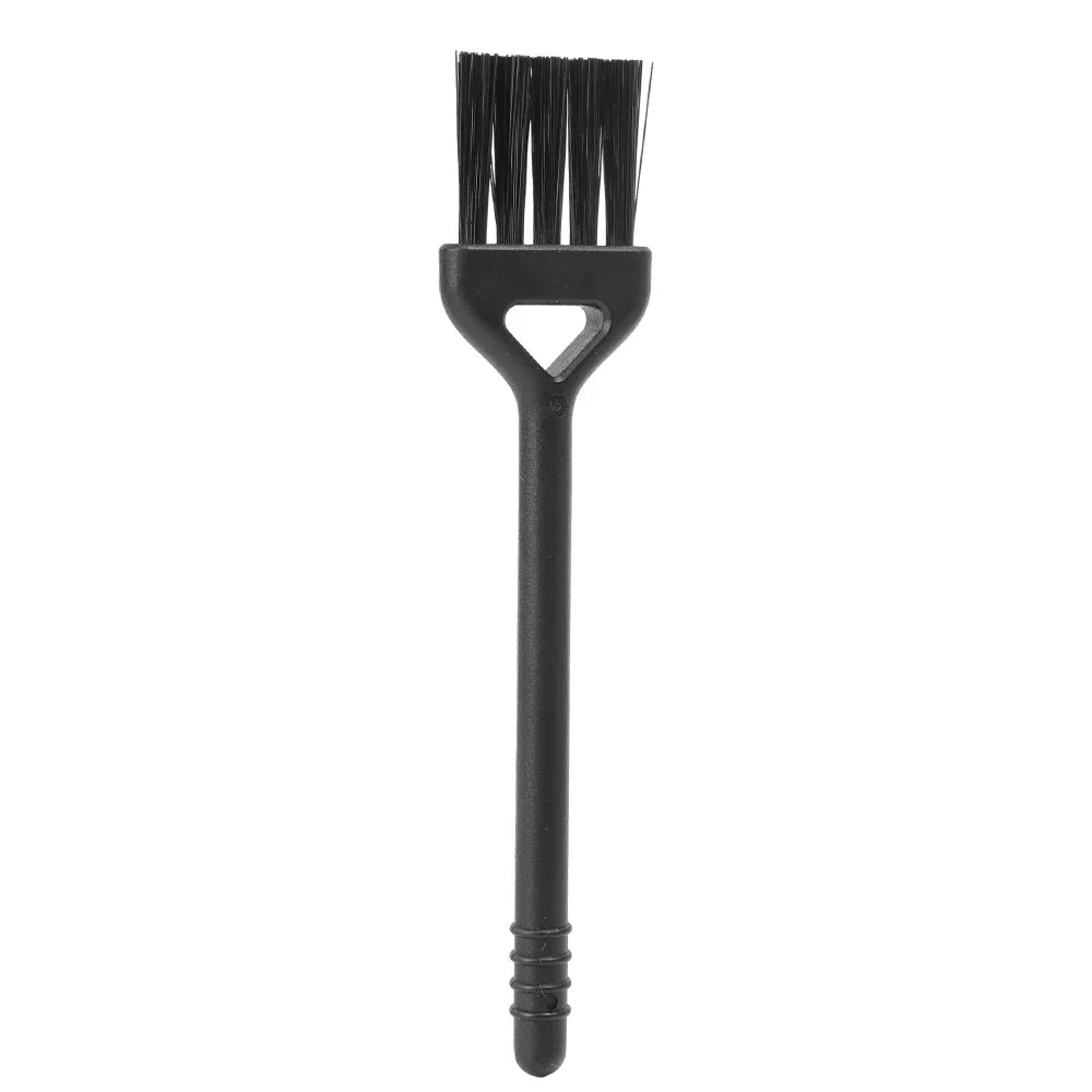 Black brush with bristle head on a white background
