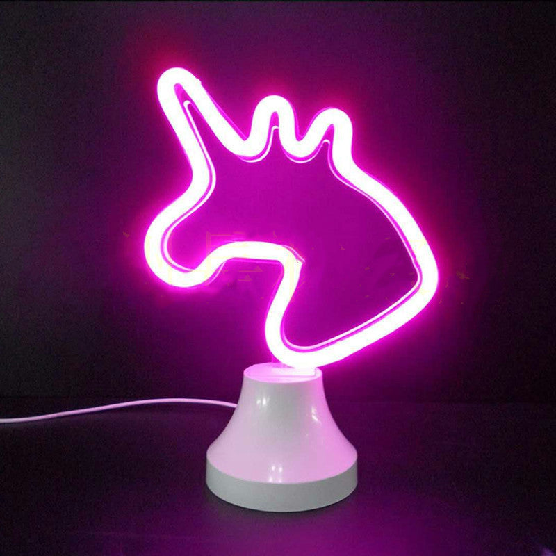 Neon Strip Rainbow Table Lamp Net Red Led Romantic Decoration