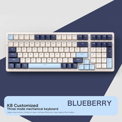 K8 100-Key Wireless Mechanical Keyboard - Tri-Mode, Hot-Swappable, Gasket Mount