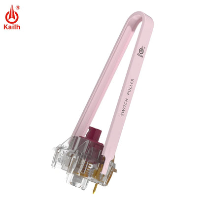 Pink switch puller with Kailh branding on a white background